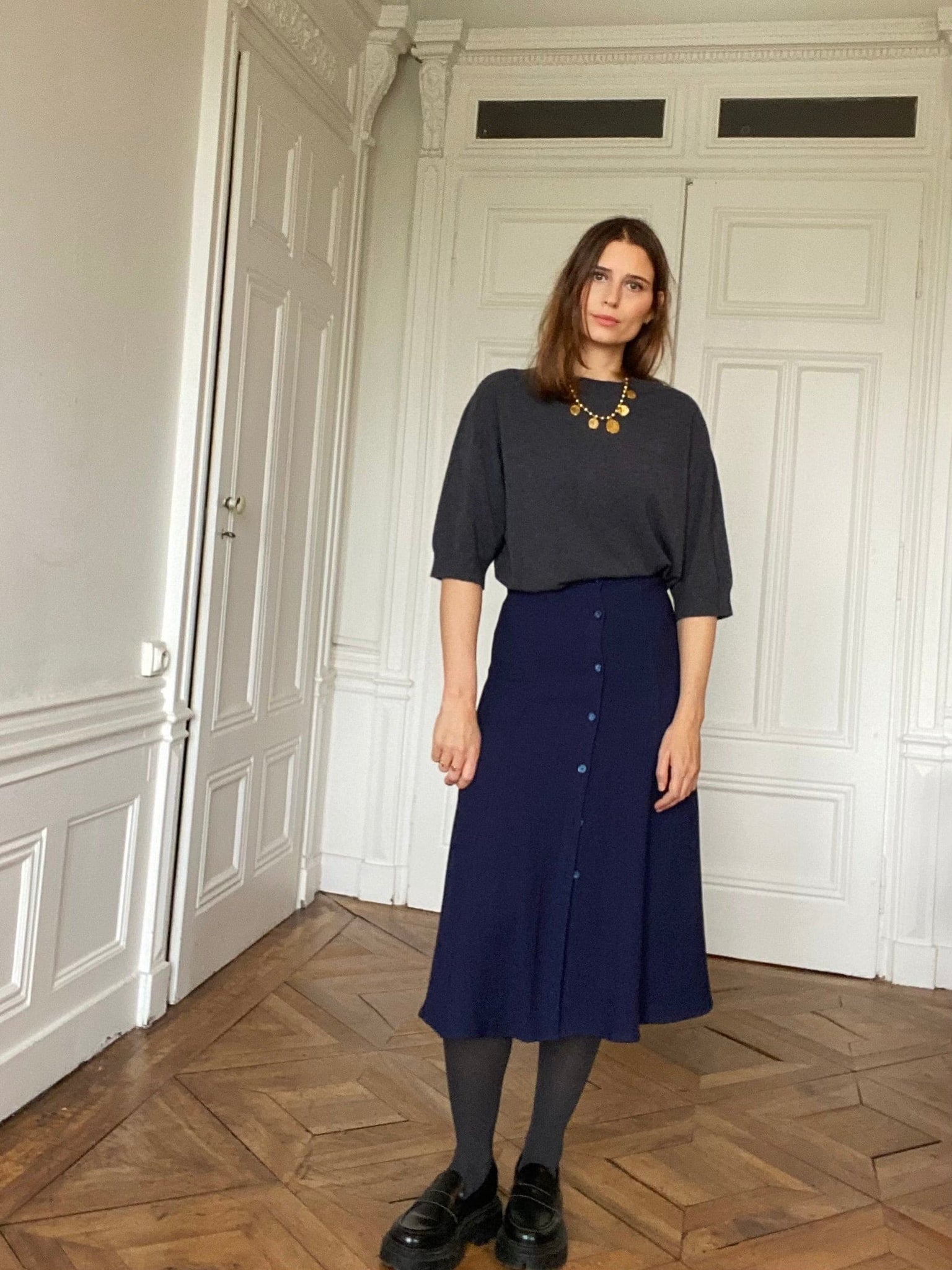 Grace Midnight Blue Skirt