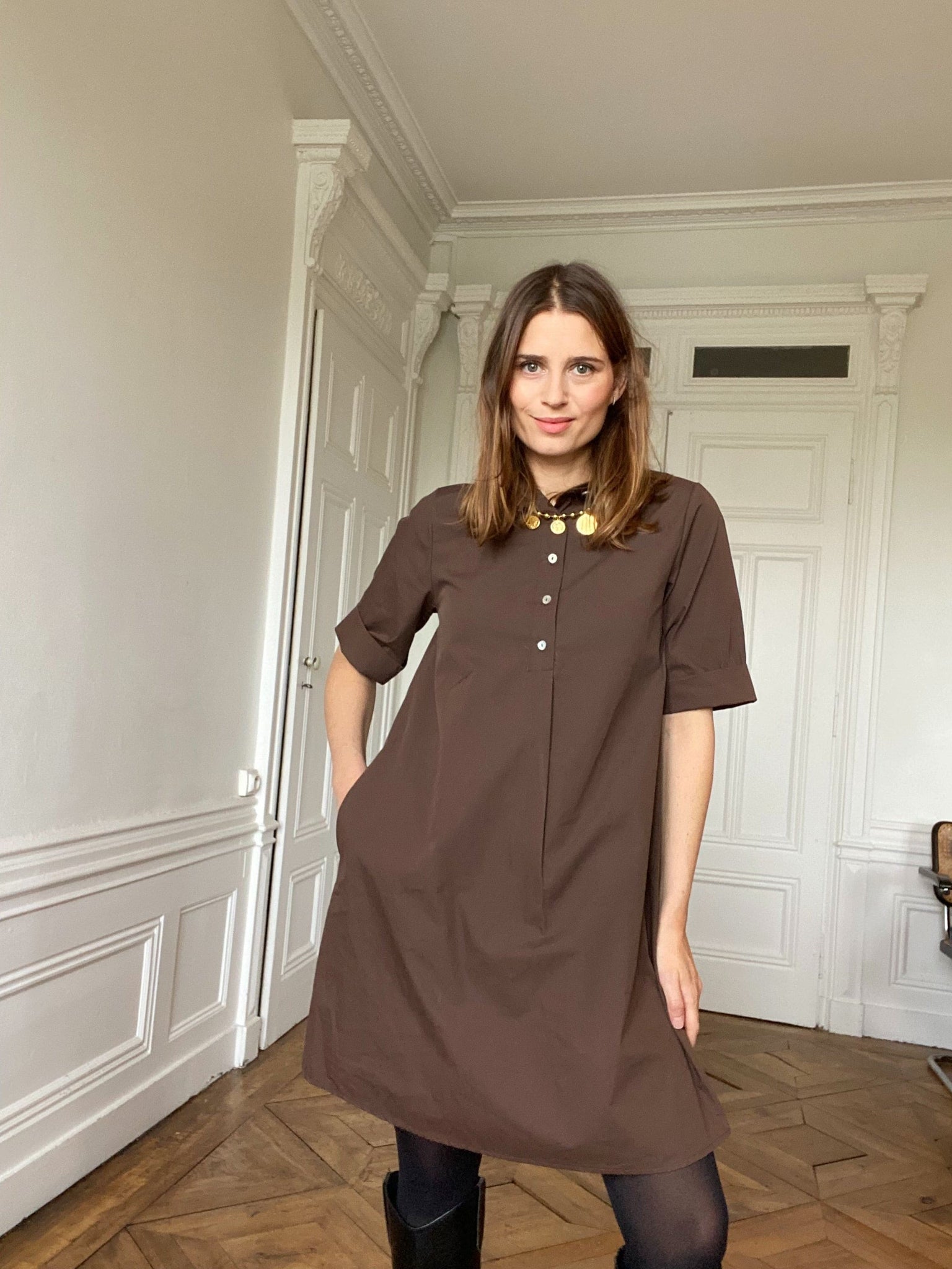 Noé Navy Dress