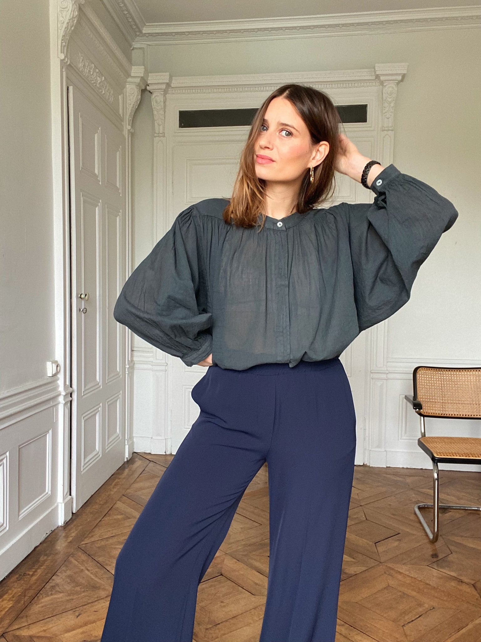 Blouse Alba Ardoise