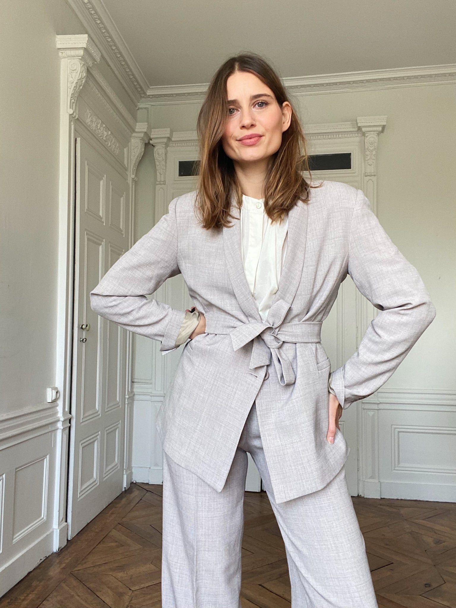 Veste Tailleur Camille Greige