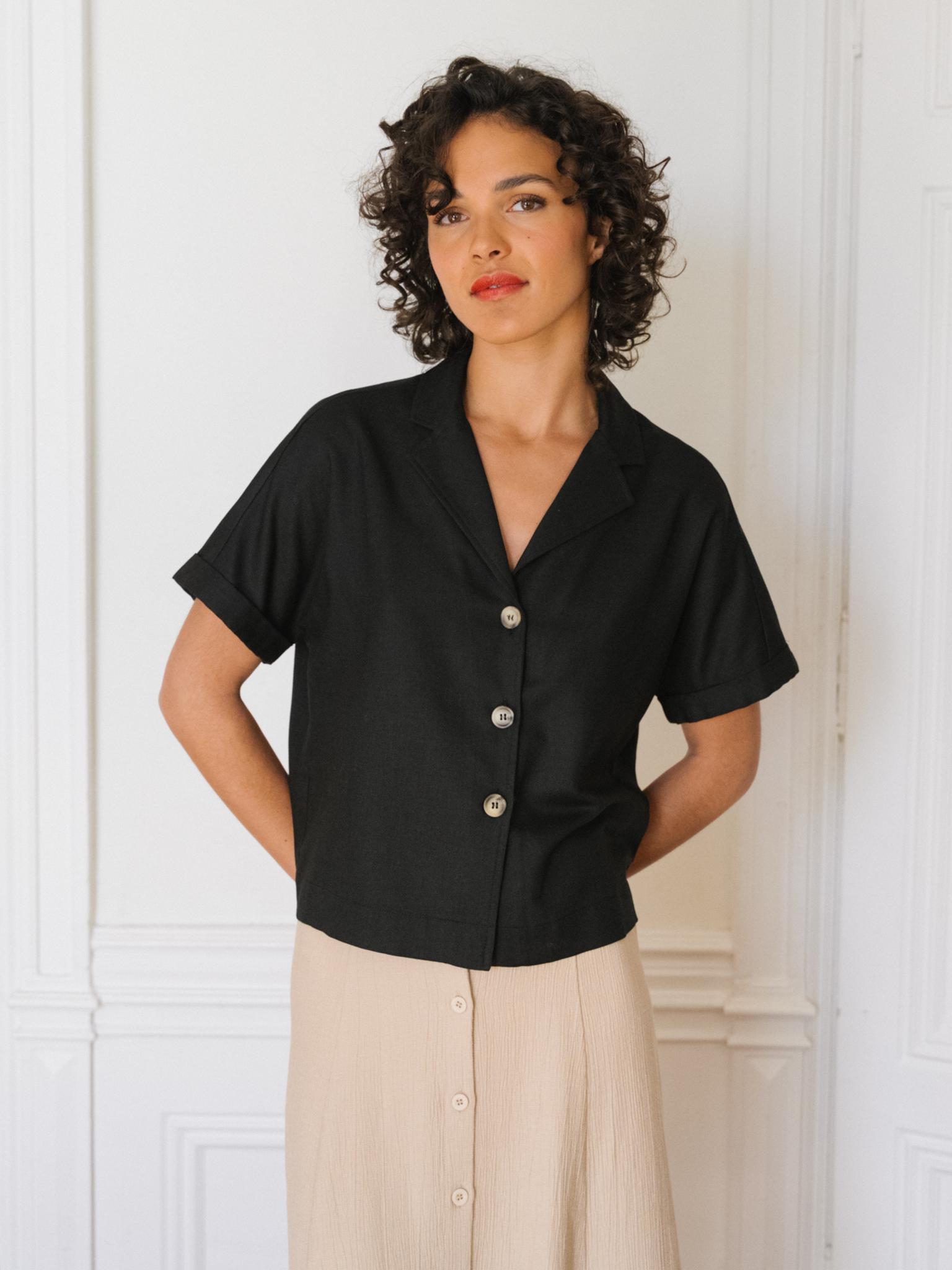 Ava Black Shirt