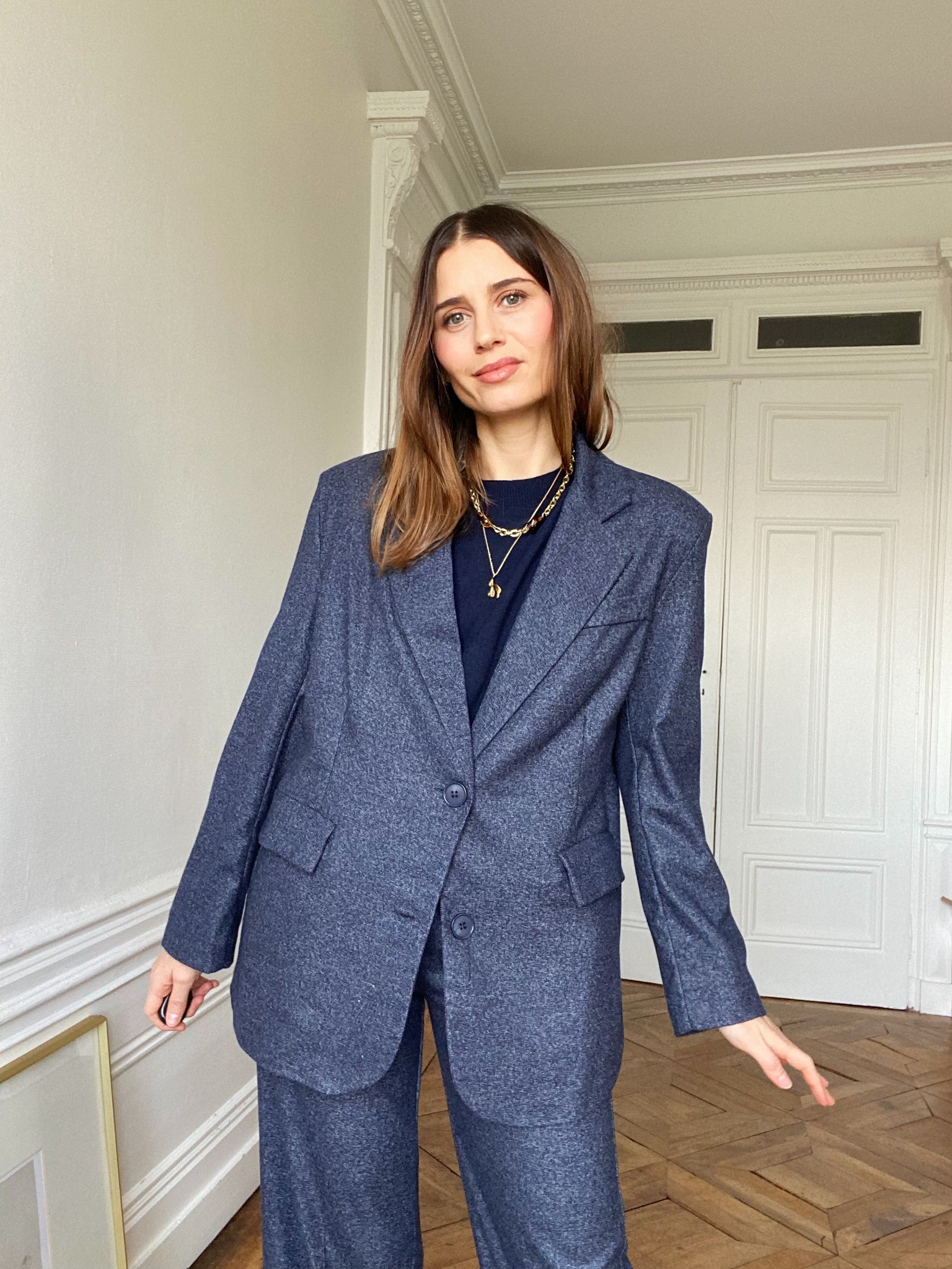 Veste Tailleur Louise Bleu