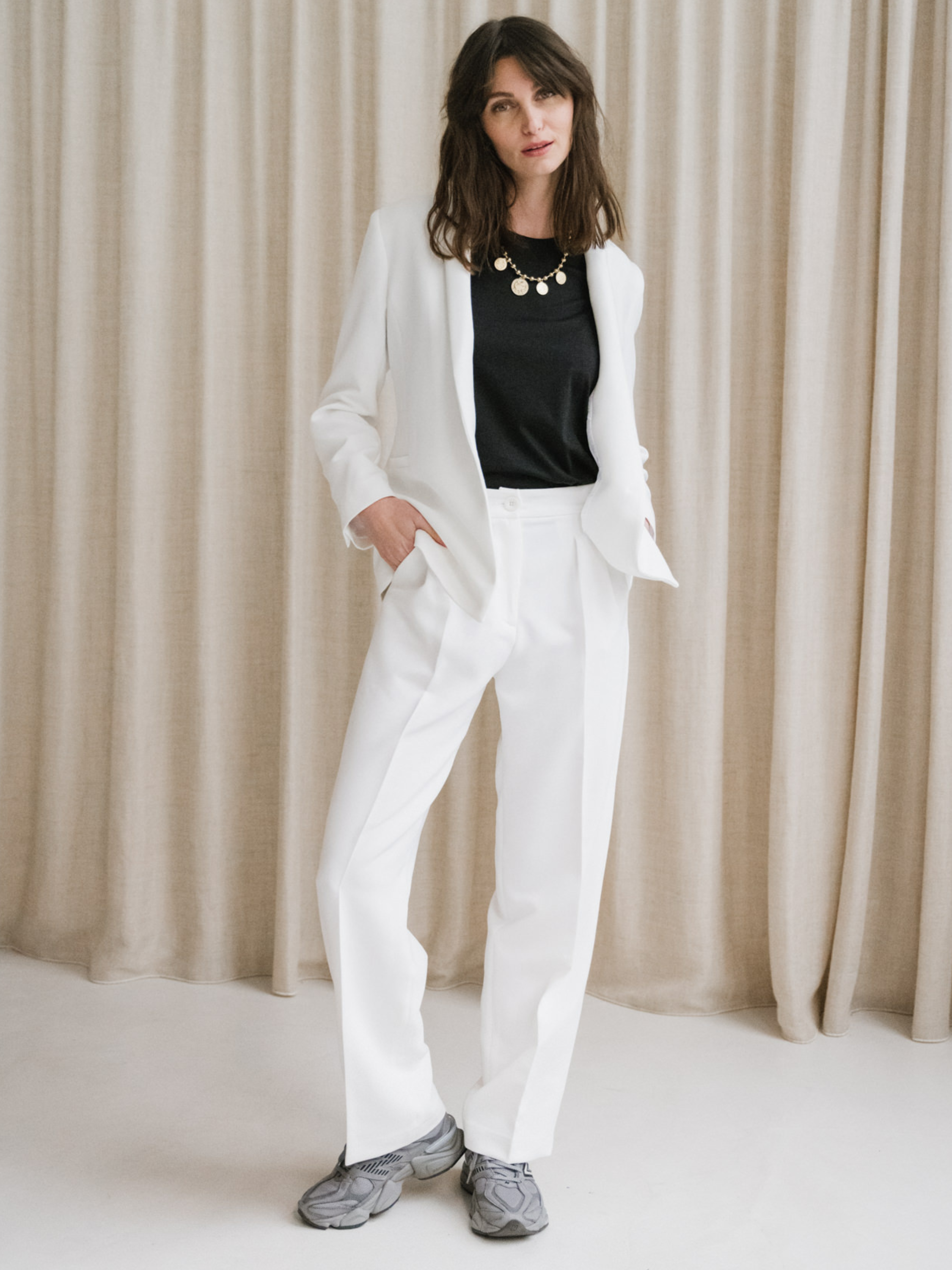 Pantalon Capri Tail White Label Femme - Marine Nuit, Taille 4, Entrejambe 28" - Neuf