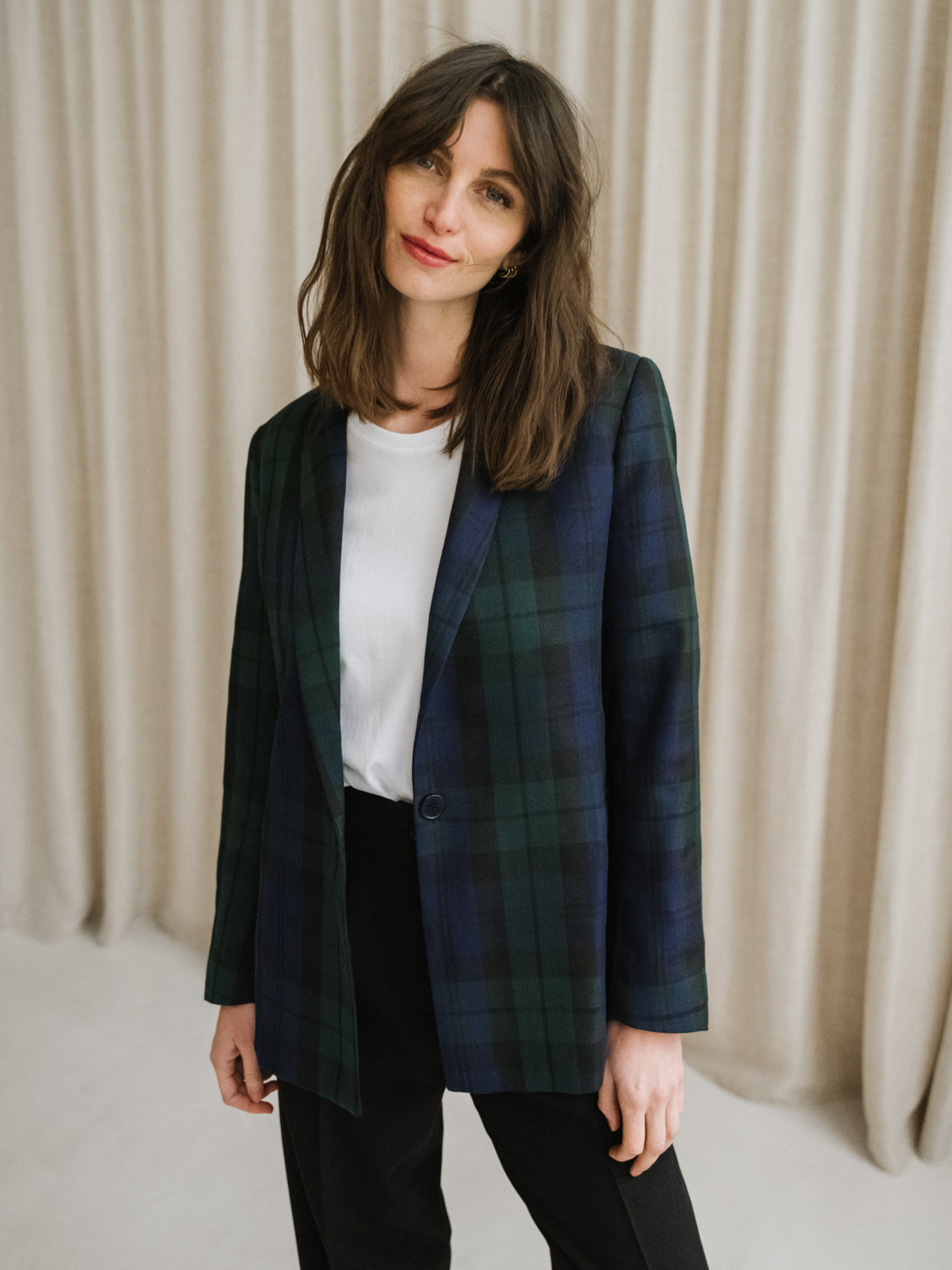 Camille Tartan Tailored Jacket