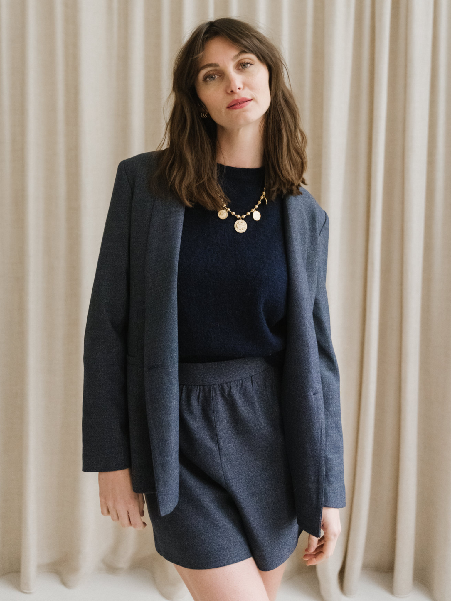 Camille Midnight Blue Tailored Jacket