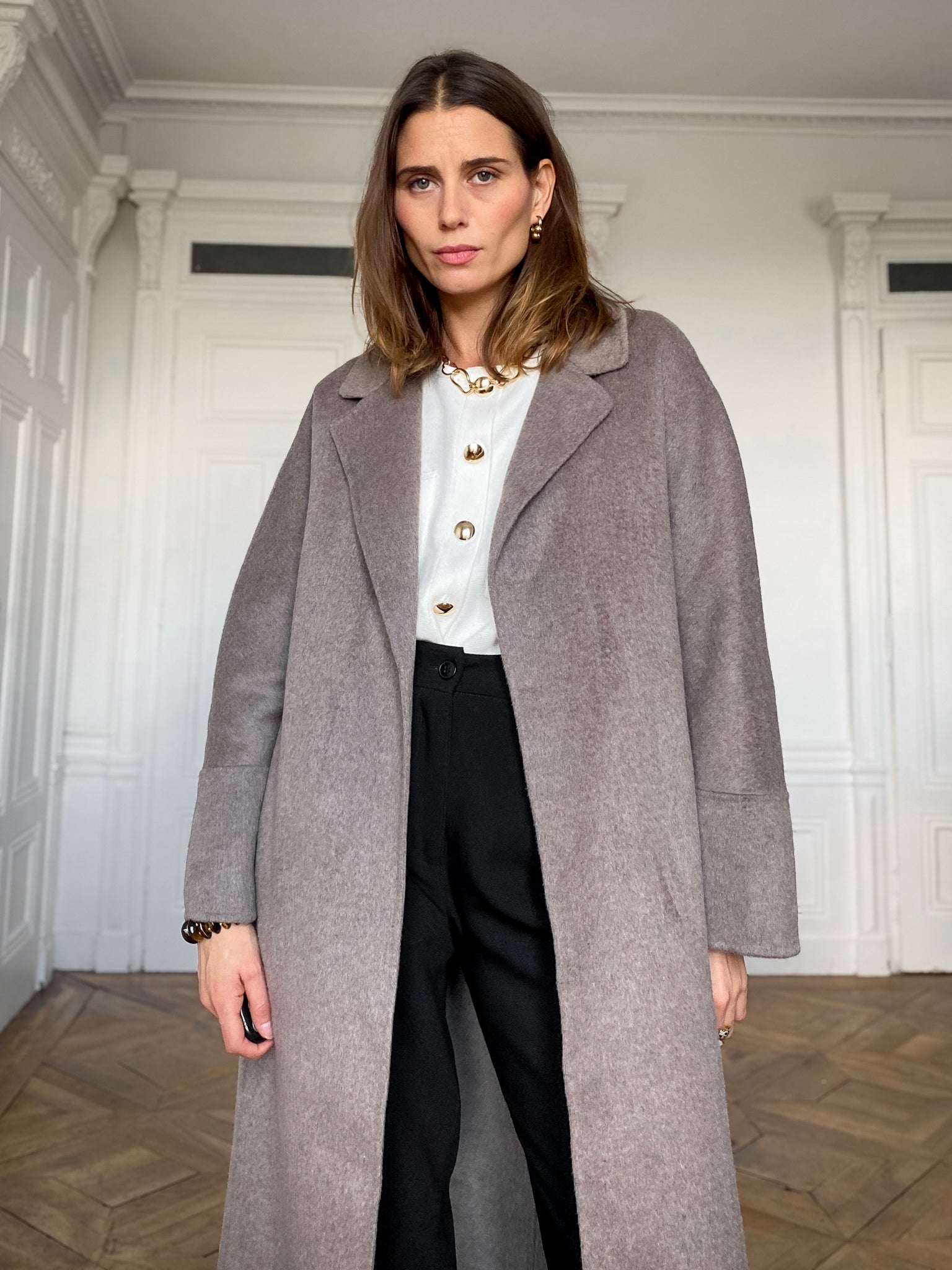 Victoire Coat - Taupe