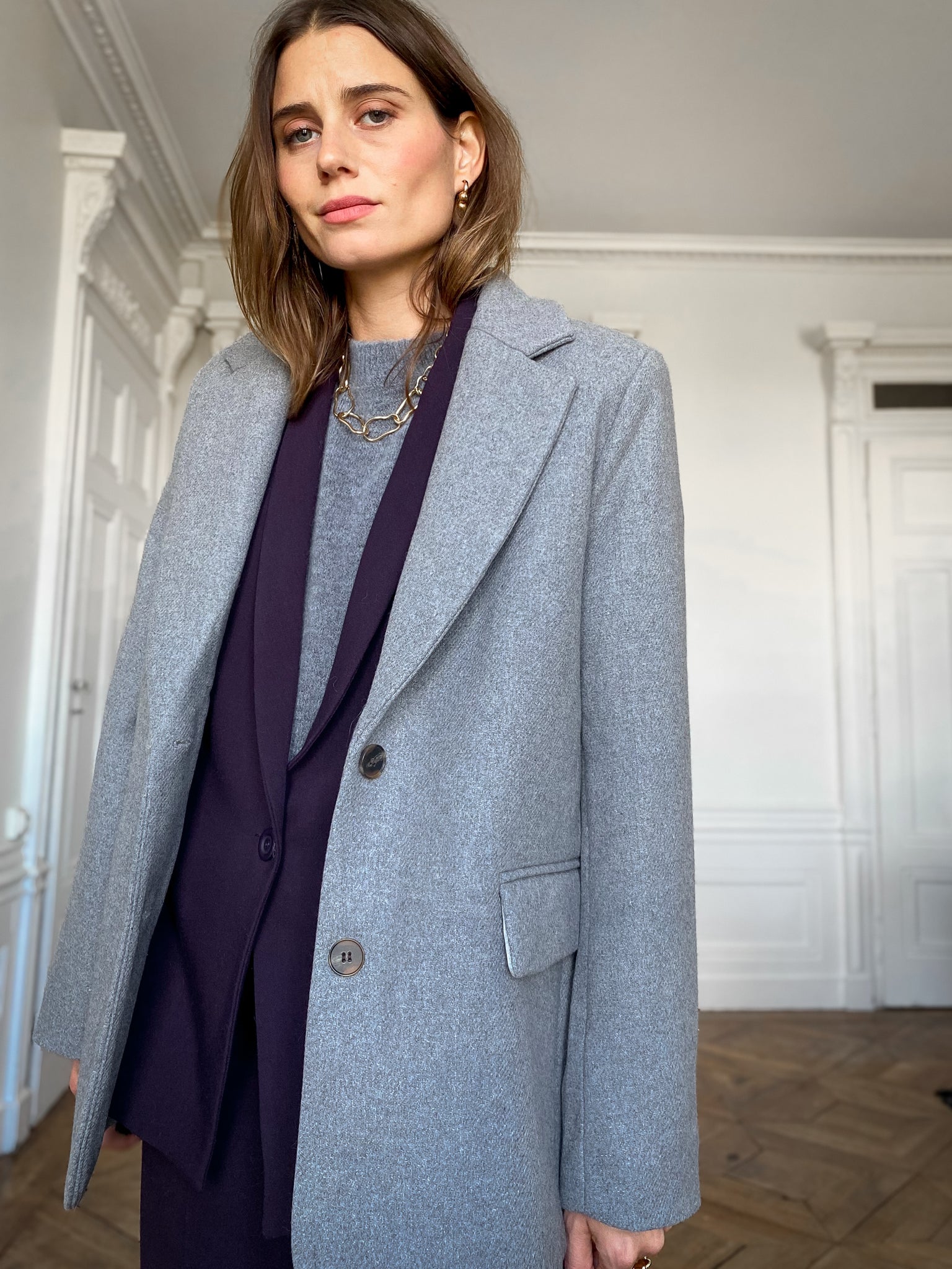 Elena Coat - Grey