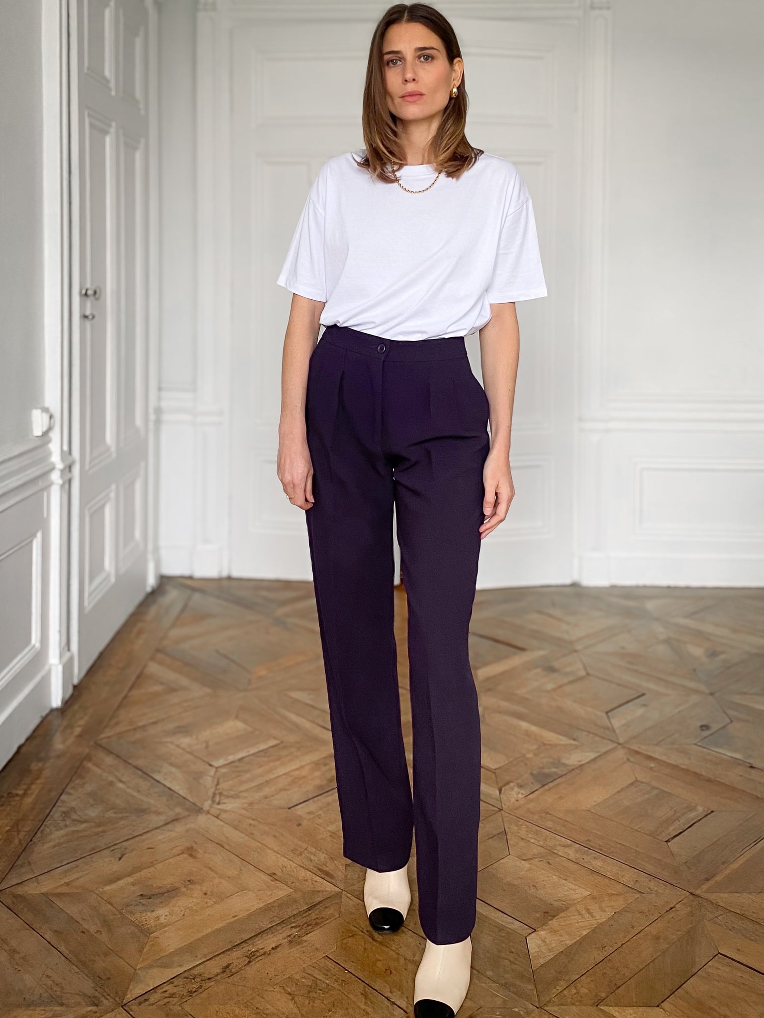 Pantalon Tailleur Valentina Figue