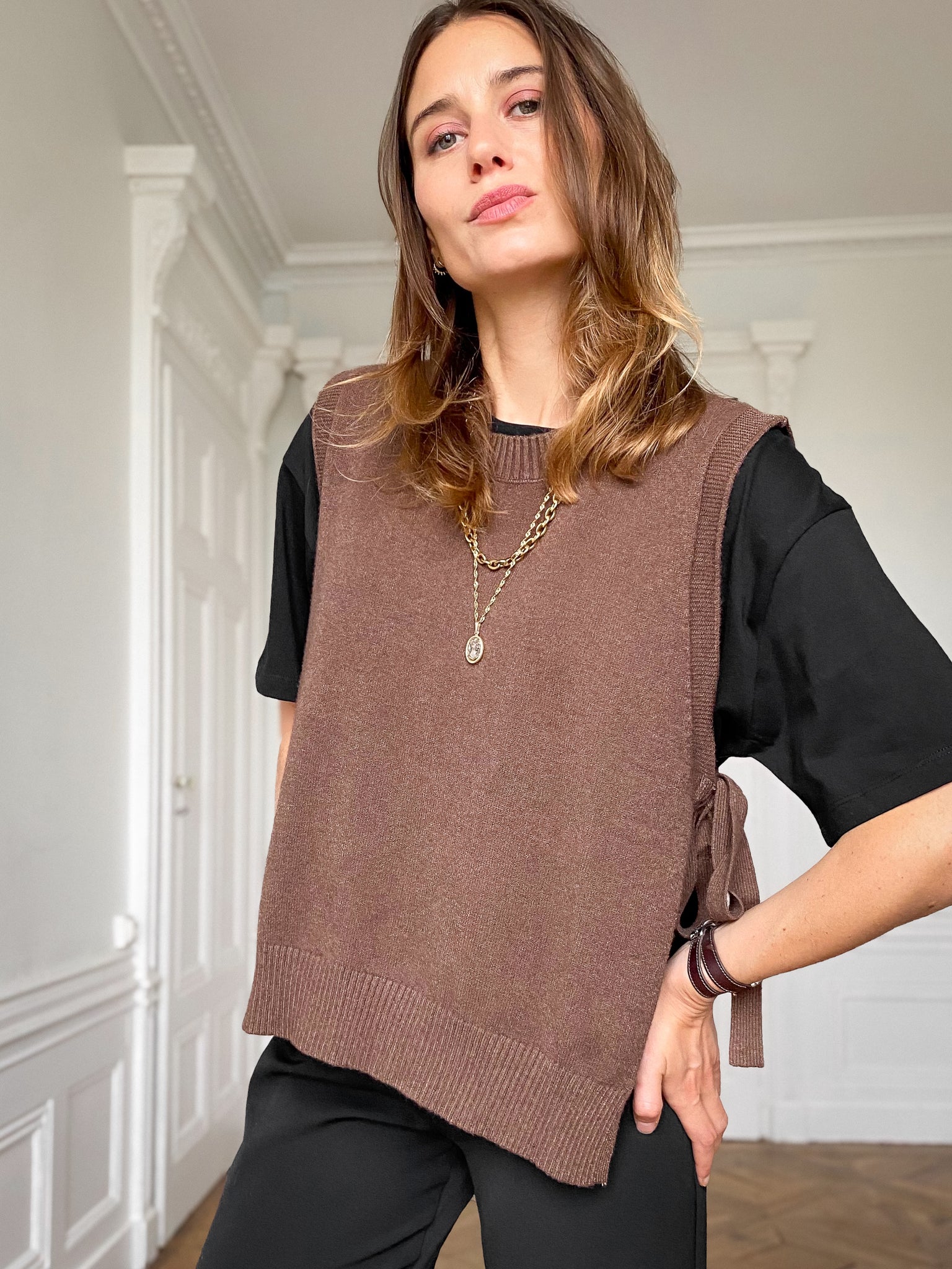 Pull Roxane Noisette