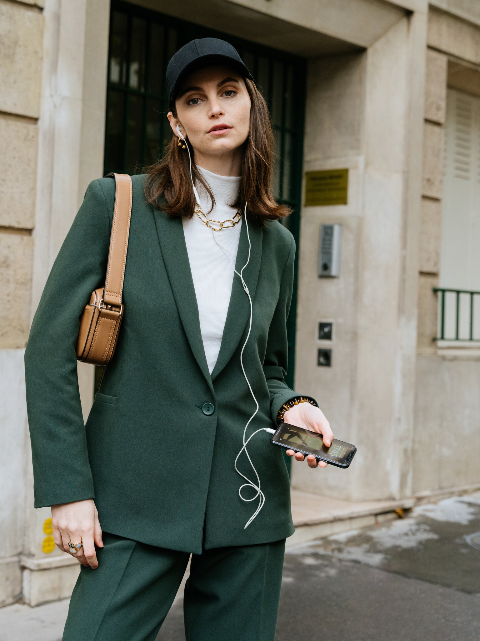 Veste Tailleur Camille Vert Profond