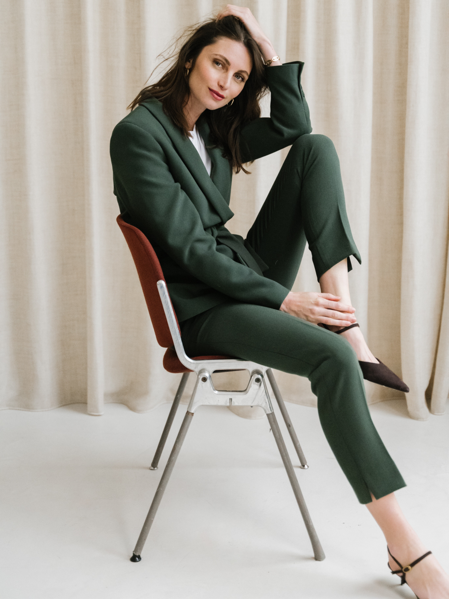 Camille Deep Green Tailored Jacket